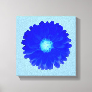Estampa en lienzo de maravilla azul fresca