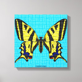 Estampa en lienzo de Swallowtail