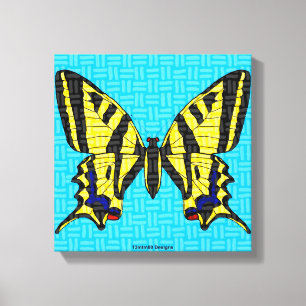 Estampa en lienzo de Swallowtail
