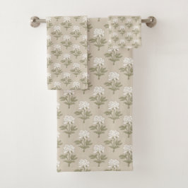 Estampa floral de peonía en bloque vintage beige h