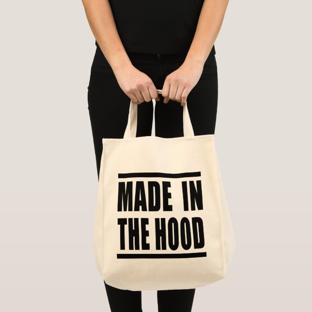 Estampa Hip Hop - Made in the Hood - Bolsa (Anverso (producto))