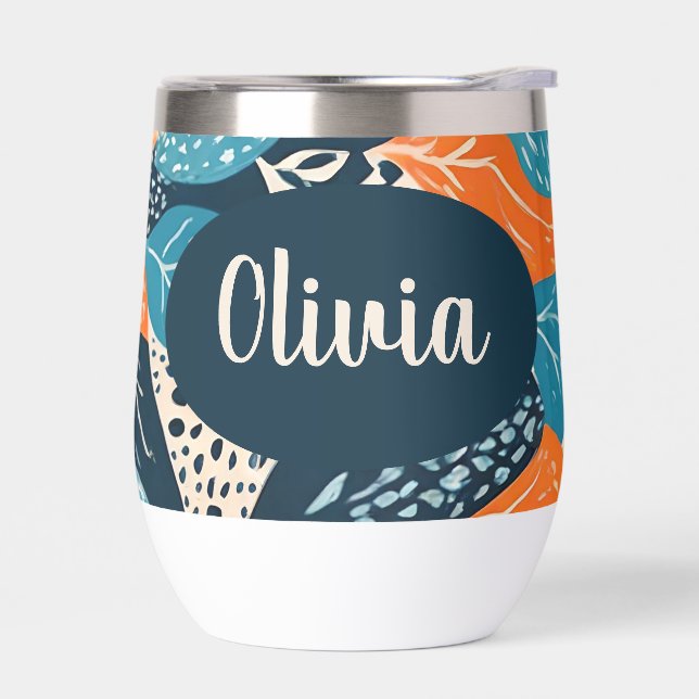 Estampa personalizada de guepardo y abstracto (Izquierdo)