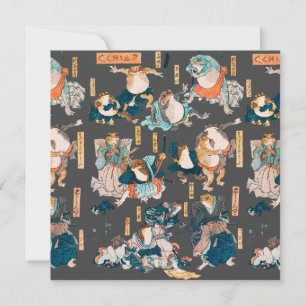Estampa xilográfica japonesa de rana Kuniyoshi Uki