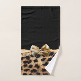 Estampado Animal Leopardo Guepardo Arco Negro & Do