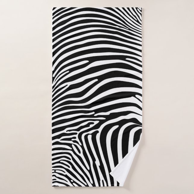 Estampado animal zebra (Toalla de baño)