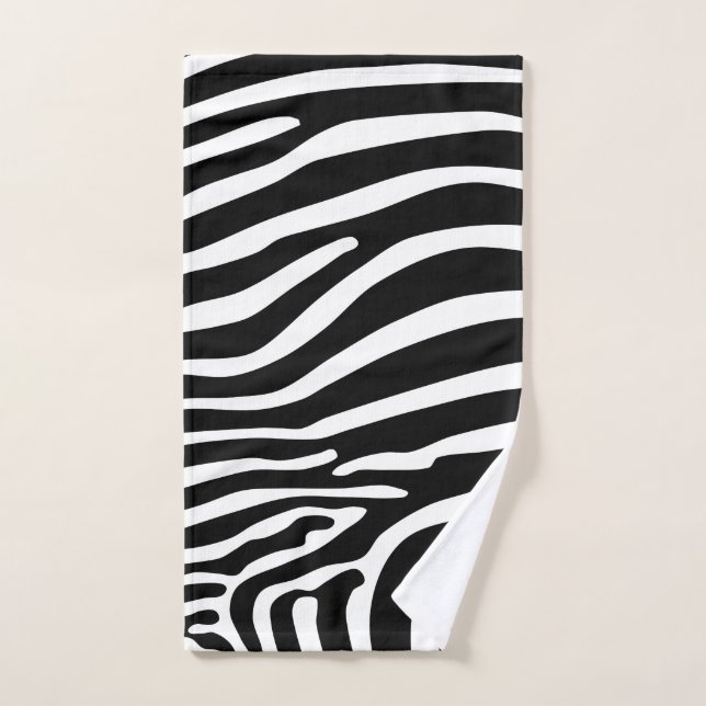 Estampado animal zebra (Toalla de mano)