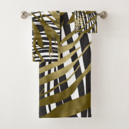 Estampado cebra negro y dorado Safari Chic Glamour