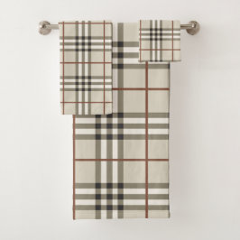 Estampado Clásico Acogedor de Cuadros Neutros