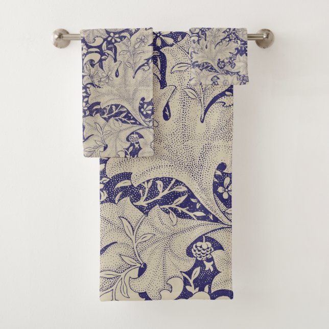 Estampado de Alhelí de William Morris Azul Antiguo (In situ)