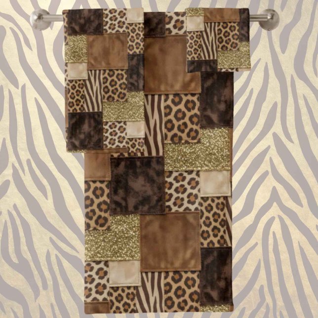 Estampado de animal africano de lujo | Marrón oscu (Subido por el creador)