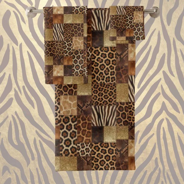 Estampado de animal africano de lujo | Marrón oscu (Subido por el creador)
