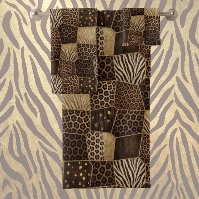 Estampado de animal africano de lujo | Marrón oscu (Subido por el creador)