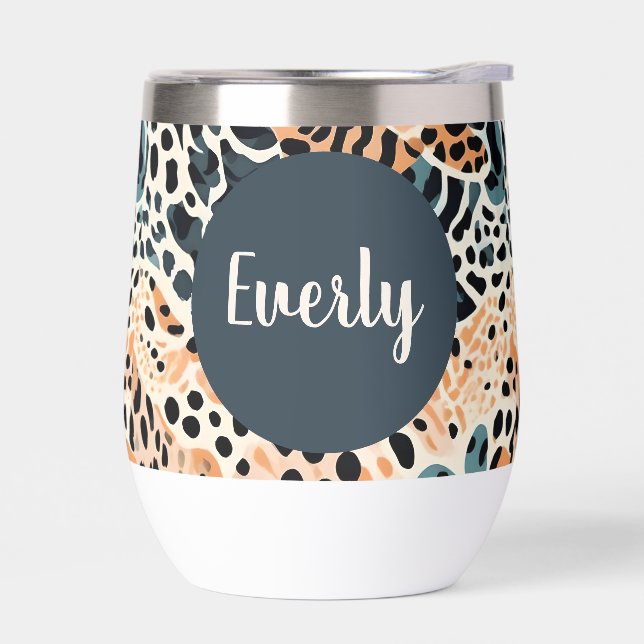 Estampado de Animal Personalizado Jirafa Leopardo (Izquierdo)