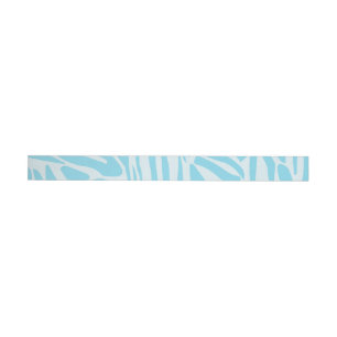Estampado de cebra azul y blanco en negrita