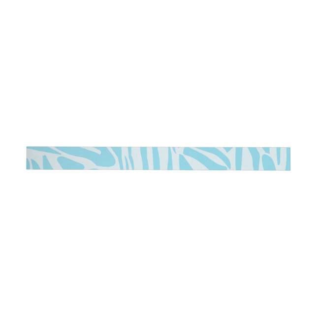 Estampado de cebra azul y blanco en negrita (Individual)
