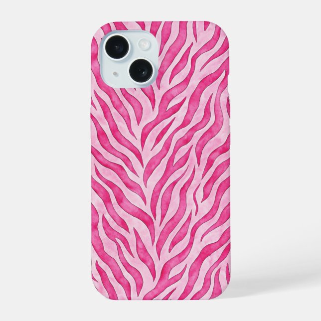 Estampado de cebra rosa vibrante (Reverso )