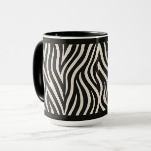 "ESTAMPADO DE CEBRA" - TAZA DE CAFÉ DE 15 OZ