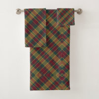 Estampado de Cuadro de Navidad Rojo Verde y Dorado