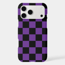 Estampado de cuadros negros y morados