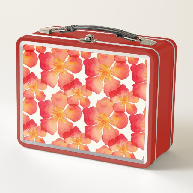 Estampado de flores anaranjado del Oleander (Anverso)