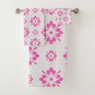 Estampado de flores rosado