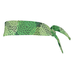 Estampado de flores verde