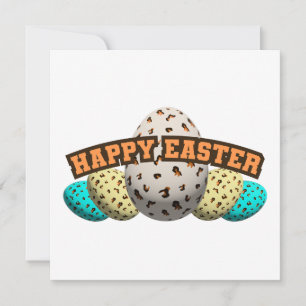estampado de leopardo de huevo de pascua