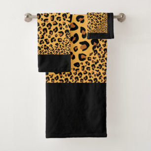 Estampado de leopardo exótico falso 