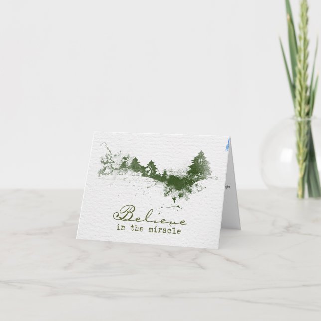 Estampado de mano de Feliz Navidad (Anverso)