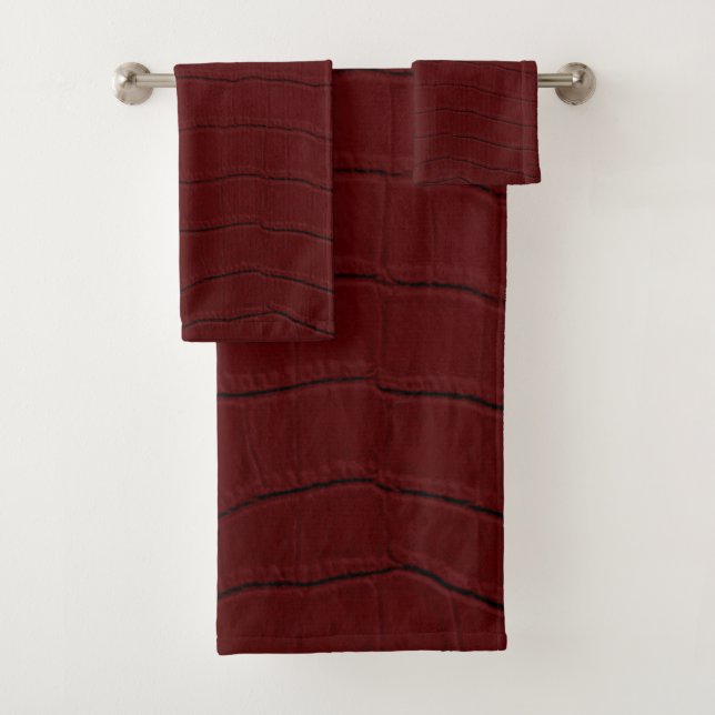 Estampado de piel de cocodrilo rojo (In situ)