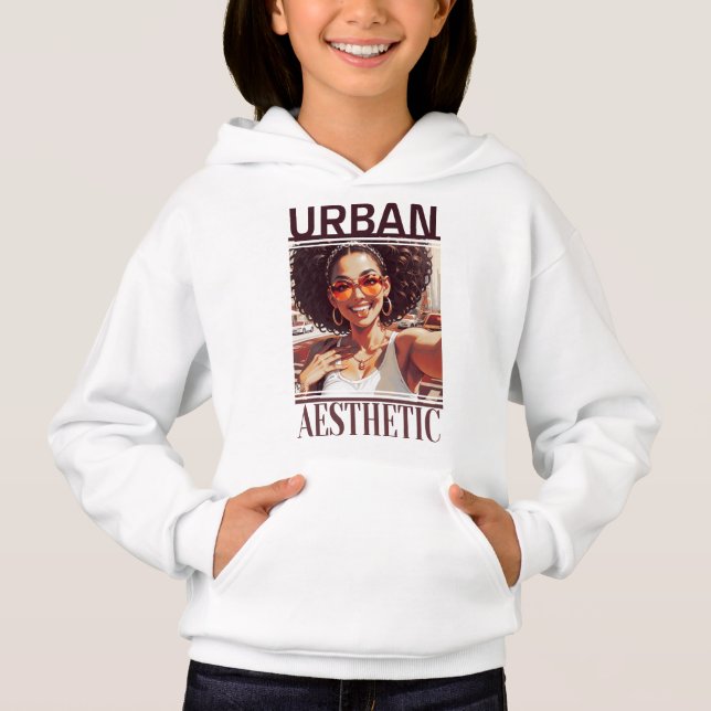 Estampado de una Chica Afro Estilo Urbano (Anverso)