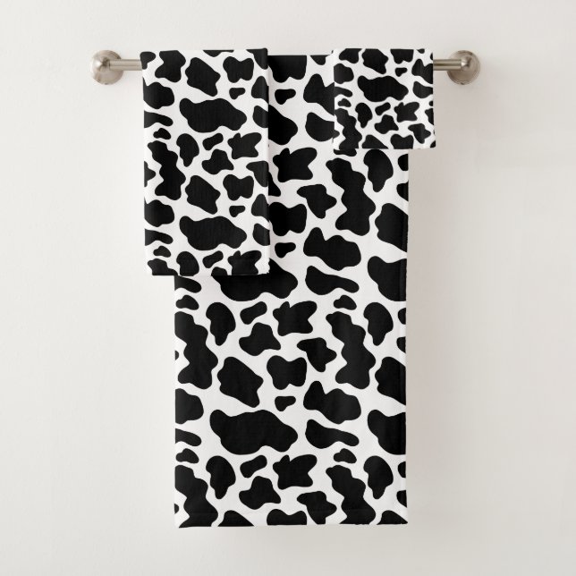 Estampado de vaca en negro y blanco (In situ)