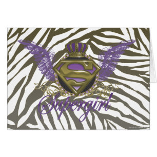 Estampado de zebra de Supergirl