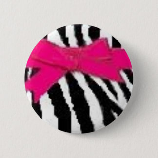 Estampado de zebra y botón del arco