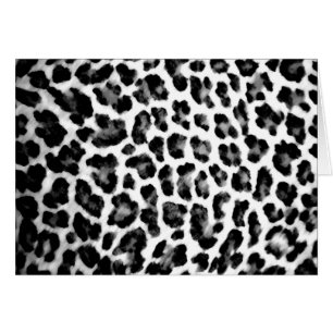 Estampado leopardo negro y blanco