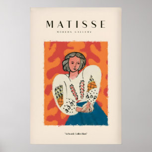 Estampados de arte de Matisse - Mujer Blusa Blanca