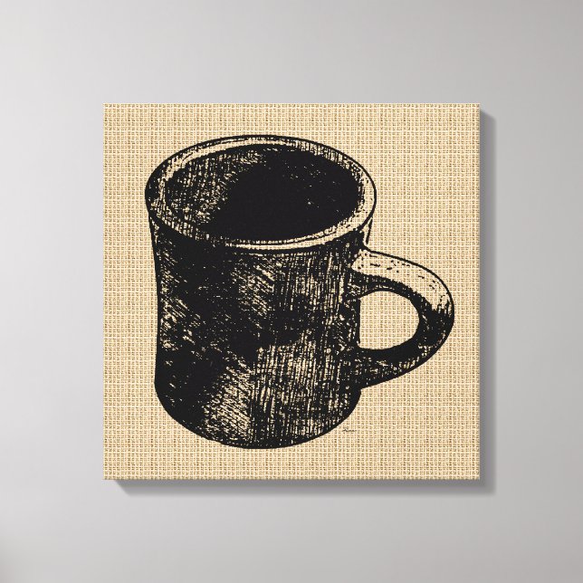 Estampilla Aspecto Mug en lienzo (Anverso)