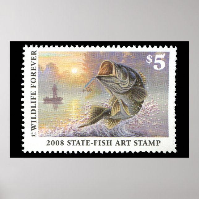 Estampilla de arte de la conservación 2008 (Frente)