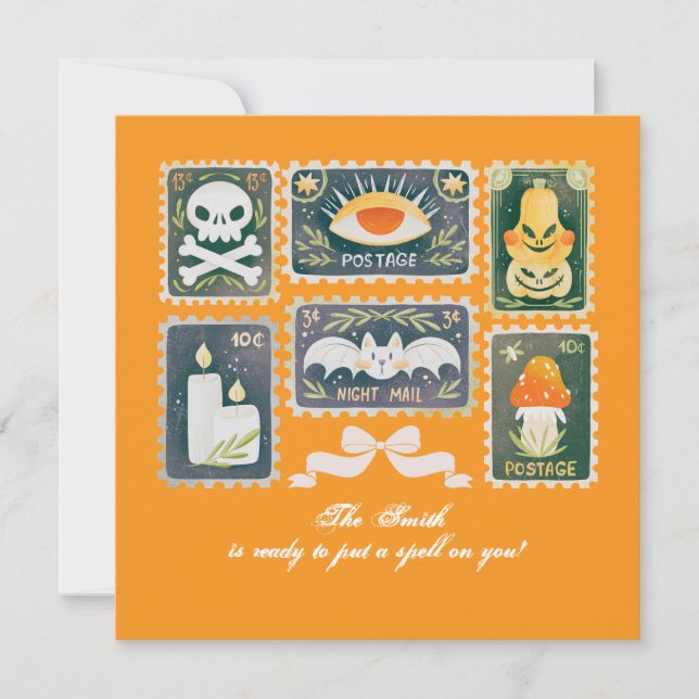 Estampilla de calabaza de temporada espumosa de Ha (Anverso)