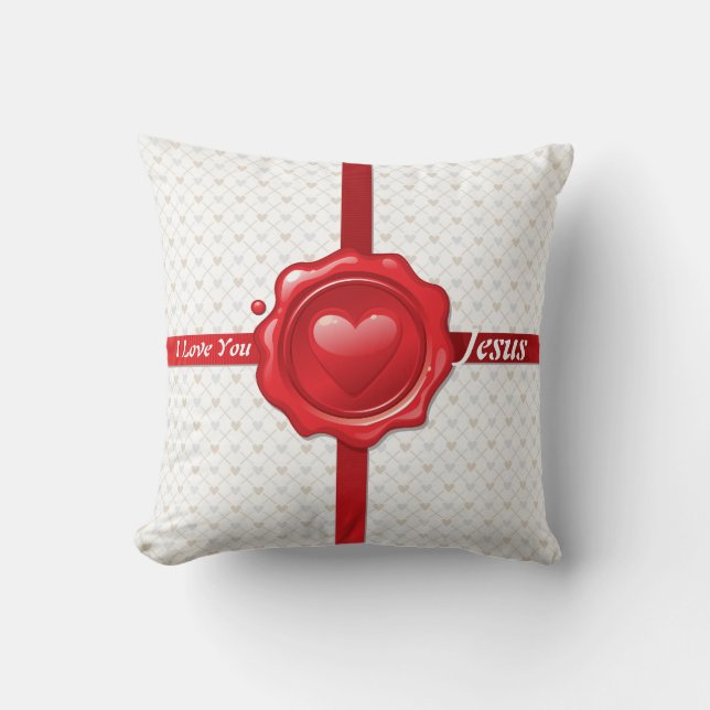 Estampilla del corazón 1 almohada (Anverso)