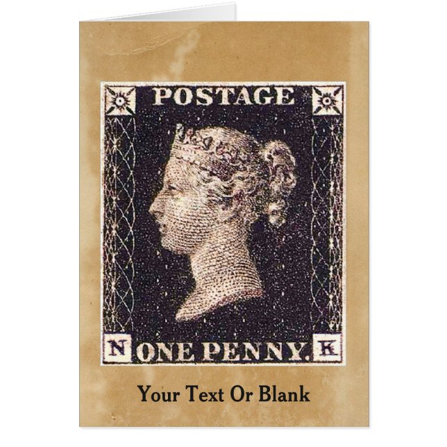 Estampilla Penny Black Postage (Frente)