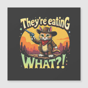 Están comiendo lo que el gato de Trump electoral