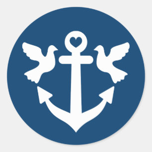 Estancador naumático y palomas blancas pegatinas d