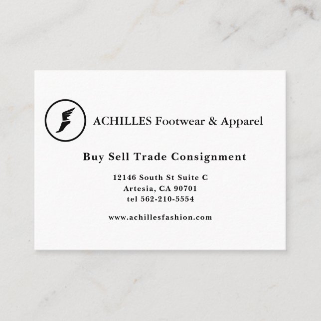 Estándar, 3,5" x 2,0", tarjeta de presentación Fot (Anverso)