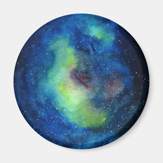 Estándar Espacial, Imán Redondo De 5,7 Cm (Frente)