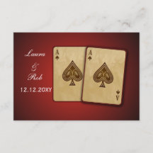 Estándar rsvp de bodas Vegas 3.5 x 5