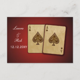 Estándar rsvp de bodas Vegas 3.5 x 5