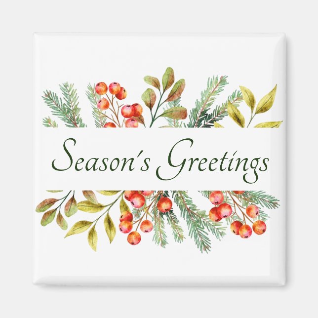 Estandarte botánico imán personalizado (Frente)