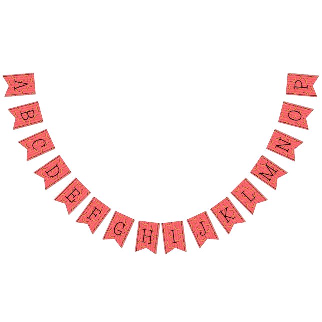 Estandarte de banderines con estampado de plátano (Todo)