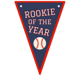 Estandarte de banderines de béisbol Novato del Año